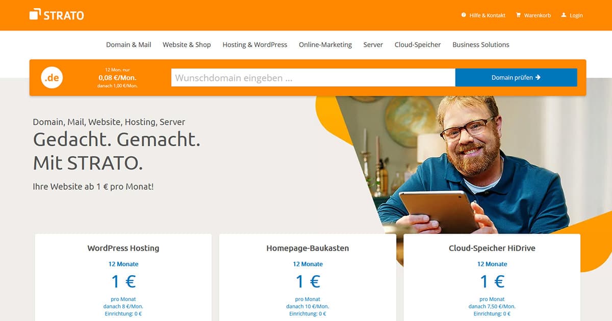 Strato Eine Website mit Strato erstellen » Welche Vorteile gibt es? - Web-Coach